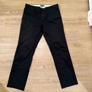 Men's Black Pants banana republic aiden slim fit black